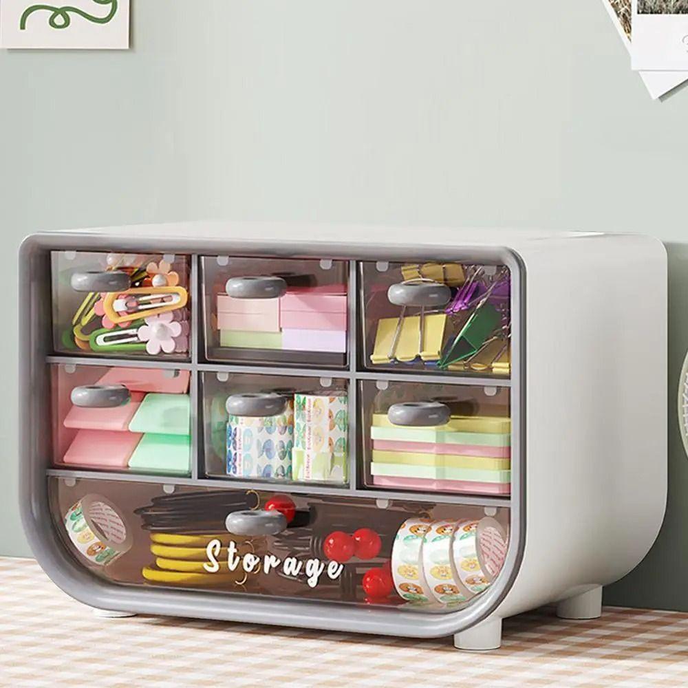 Drawer Type Desktop Storage Box Sundries Jewelry Storage Rack Durable Desk Pen Holder