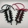 Sexy Black Lace Choker Necklace for Women Punk Velvet Geometric Hollow Flower Adjustable Necklace Halloween Jewelry Accessories