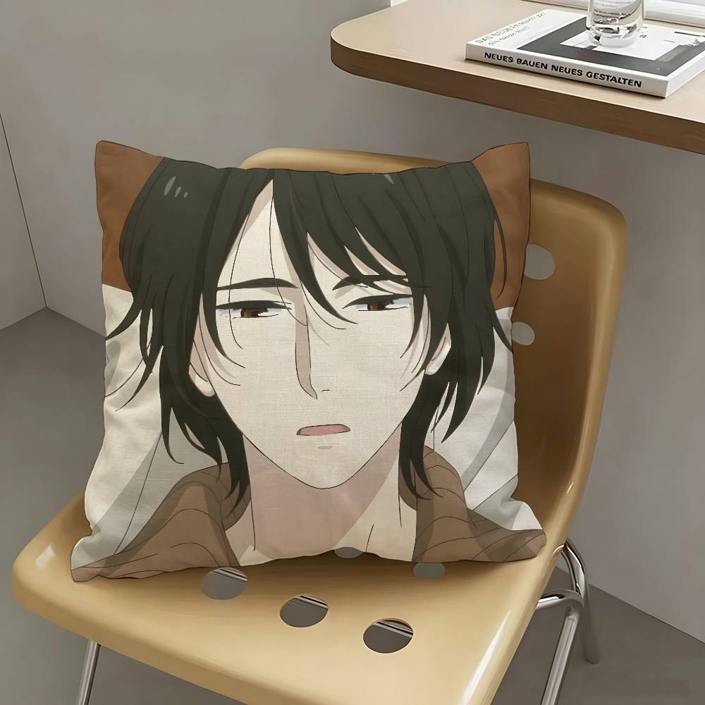 1pc Anime Ikoku Nikki Pillow Case Fashion Square Pillowcase Bedroom Sofa Room Ins Decoration Leisure