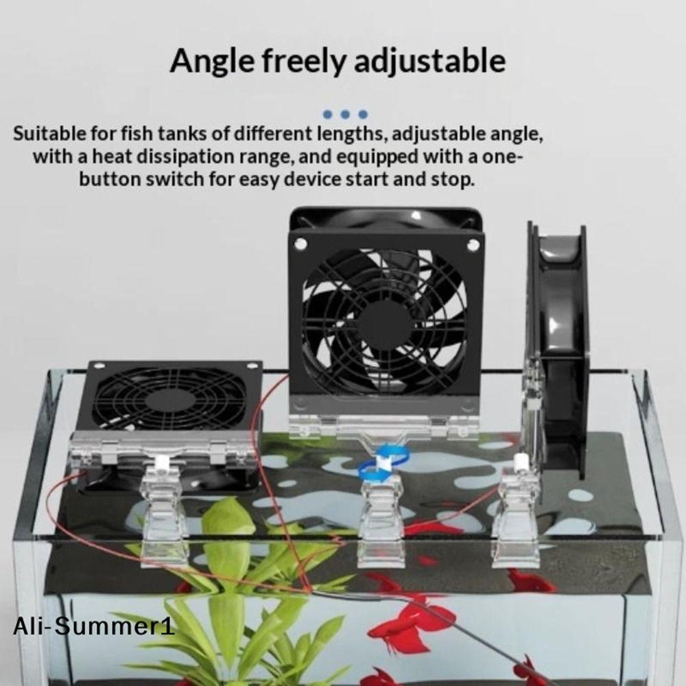 1Pcs Variable Speed Aquarium Cooling Fan USB Water Chiller Fan for Reptile Terrarium Cooling