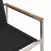 Garden Dining Set 3 Pcs Brown and Black