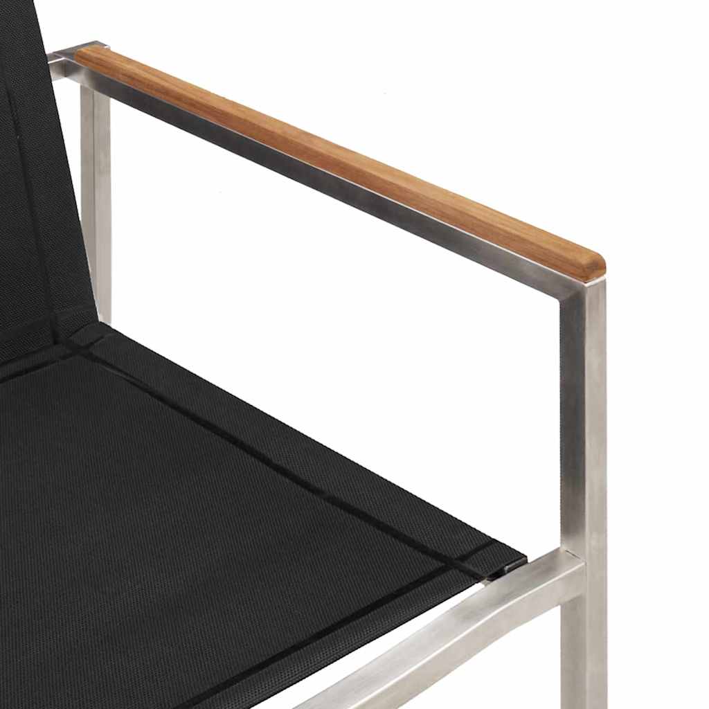 Garden Dining Set 3 Pcs Brown and Black