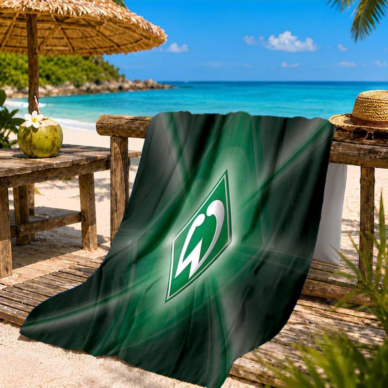 Werder Bremen Fußball Strandtuch, Schnelltrocknend, Pflegeleicht, Geeignet für Fitness und Strandurlaub, Sport-Essential