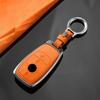 Interior Mouldings Metal Suede Car Remote Key Cover Case Holder shell Keychain Fob For Mercedes Benz New GLA GLB CLS EQA EQB A20