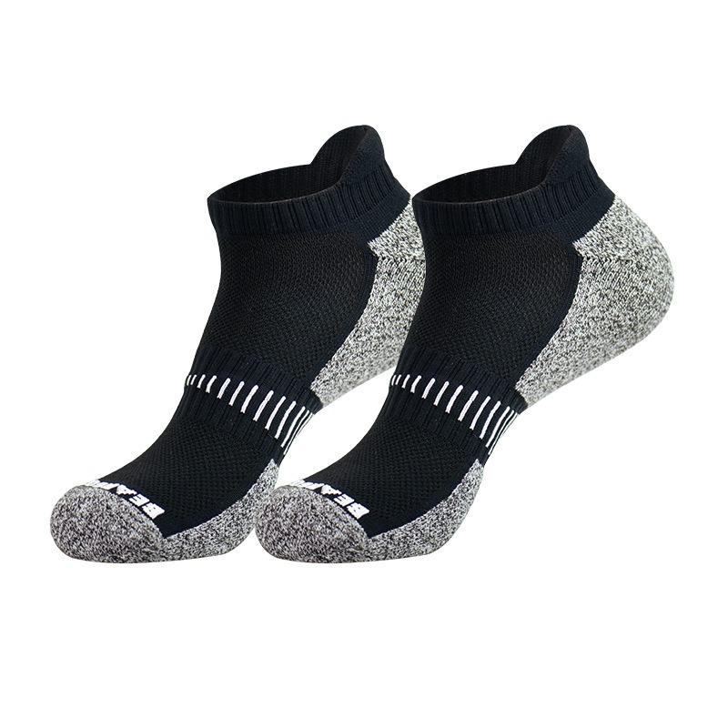 Boat Socks, Men's Spring White Cotton Socks, Basketball Socks, Anti-slip Summer Large-sized Men's Short-sleeved Sports Socks