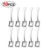 20/2x Stainless Steel Shovel Spoons Gold Silver Mini Coffee Teaspoon Fruit Ice Cream Dessert Spoon Scoops Kitchen Tableware Set
