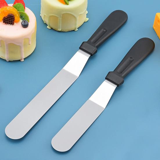 Cake Butter Spatula Stainless Steel Cake Icing Spreader for Baking Ergonomic Handle Cake Decorating Tool for Buttercream Pastry