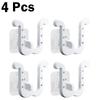 2/4 Slipper Hooks, Bathroom Wall Mounted Non Punched Slipper Rack, Self-adhesive Storage Rack for Slipper Hangers