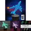 Airplane Usb Night Lamp With Remote Control And Multicolor Lighting For Kids Room