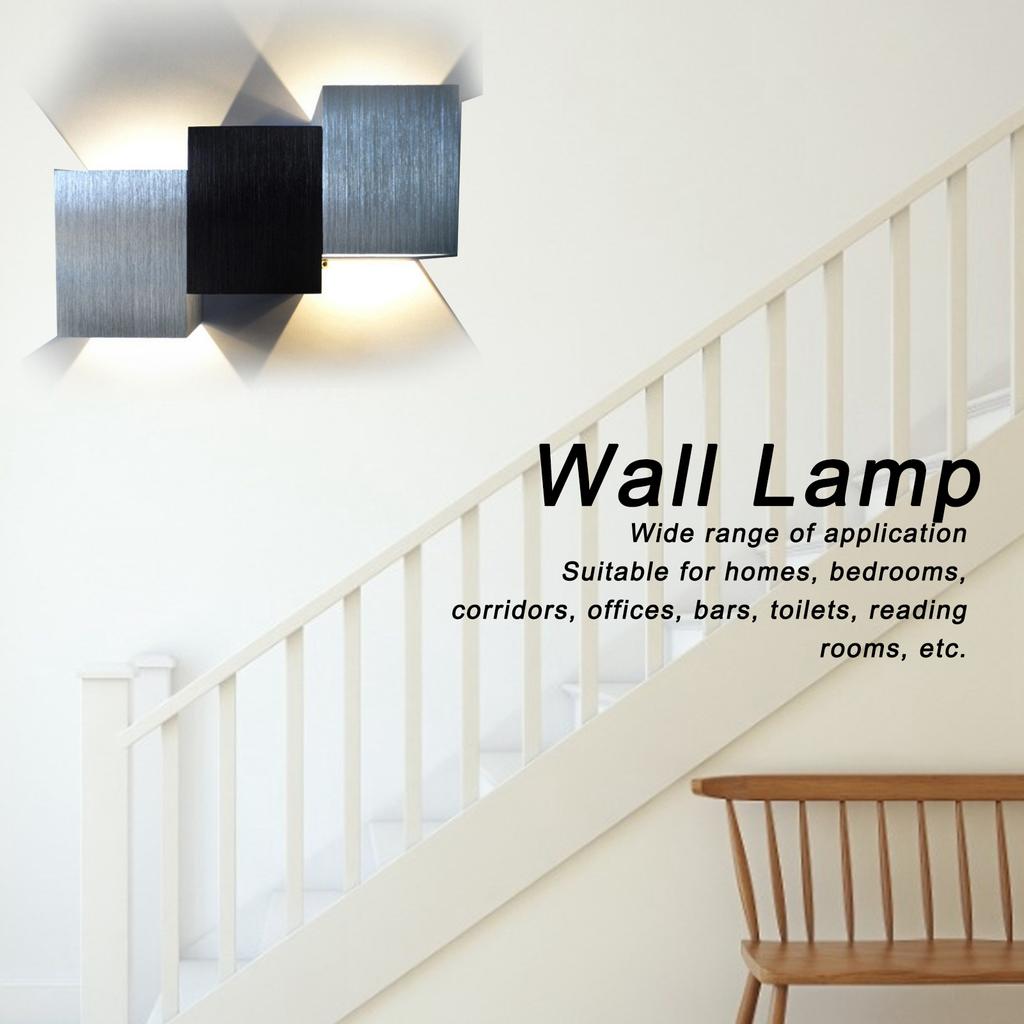 LED Wall Light, Aluminum 6W Modern Lamp with Drive and Warm White Light, for Bedroom Hallway KTV