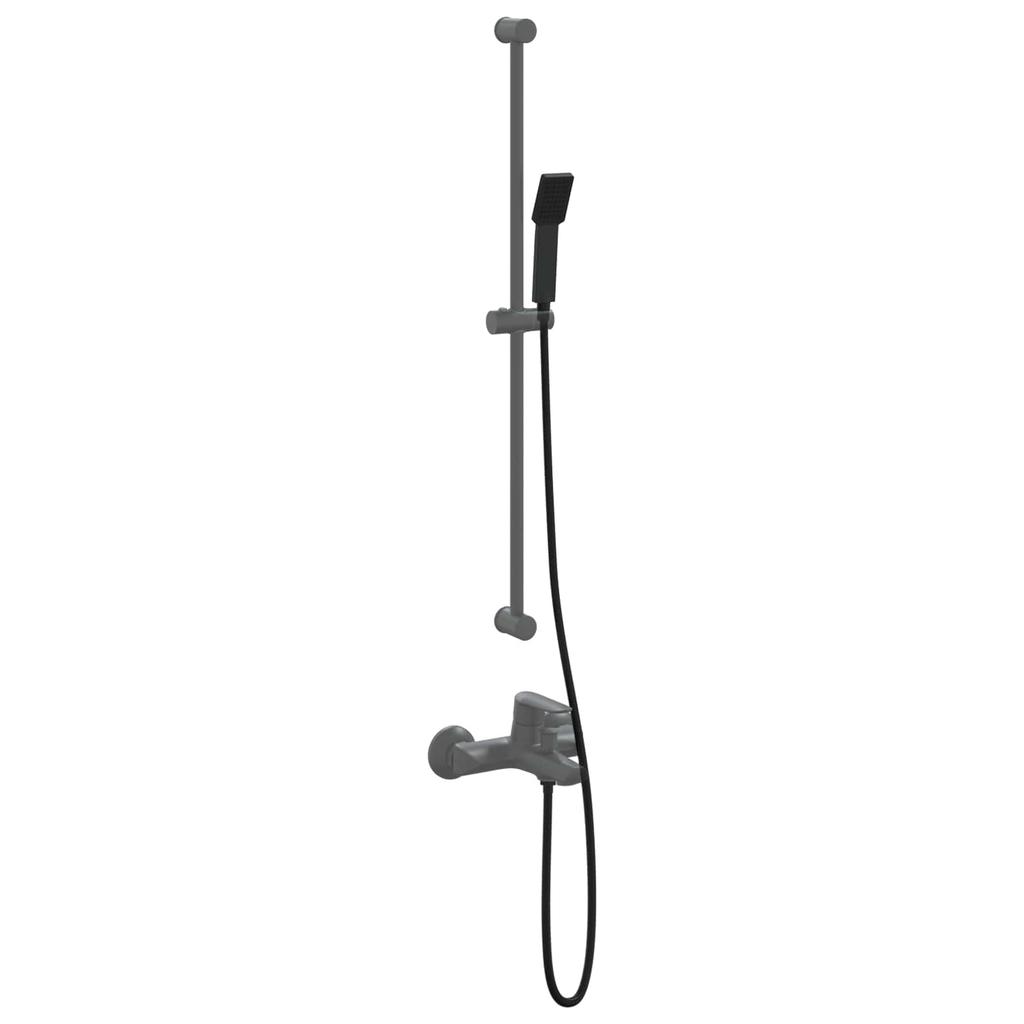 Shower Head Set Black 150 cm Stainless Steel