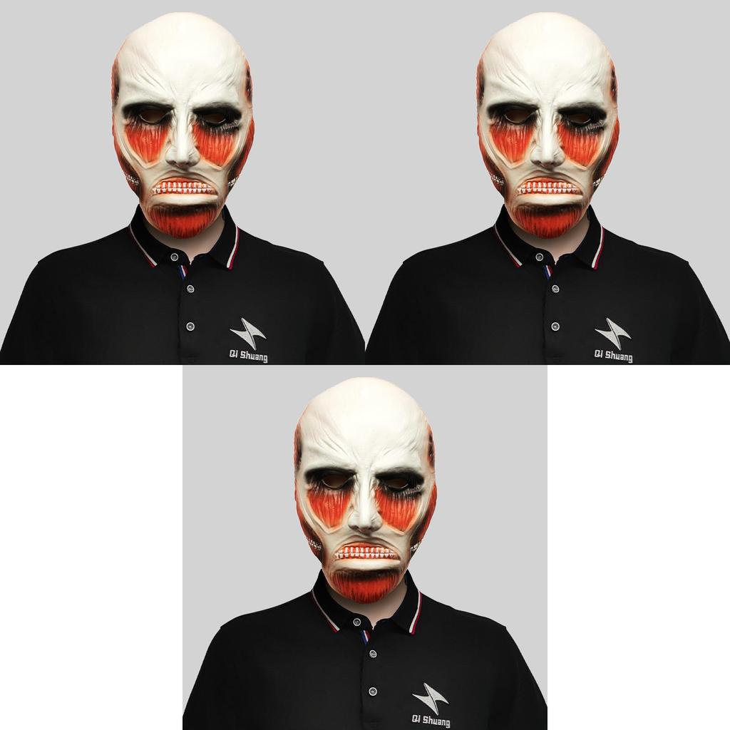 Attack On Titan Cartoon Character Latex Mask For Halloween Costume Party Props