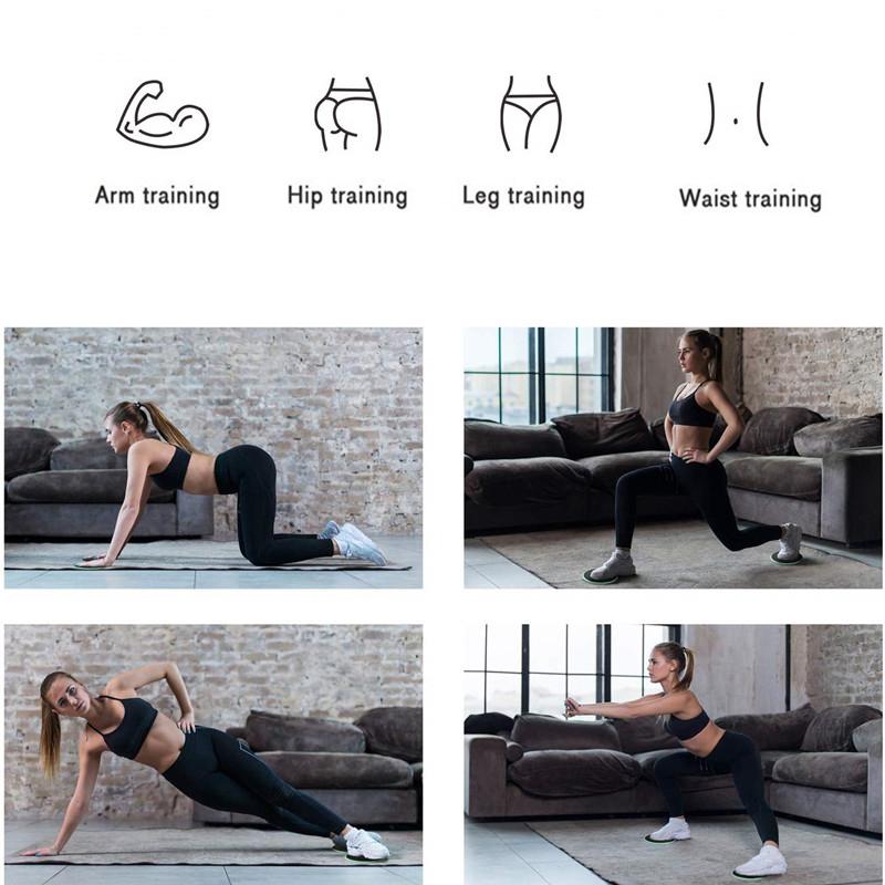 Athletic Slide 2 Piece Collection Fitness Skateboard Abdominal Muscle Training Yoga Sliding Fitness Equipment