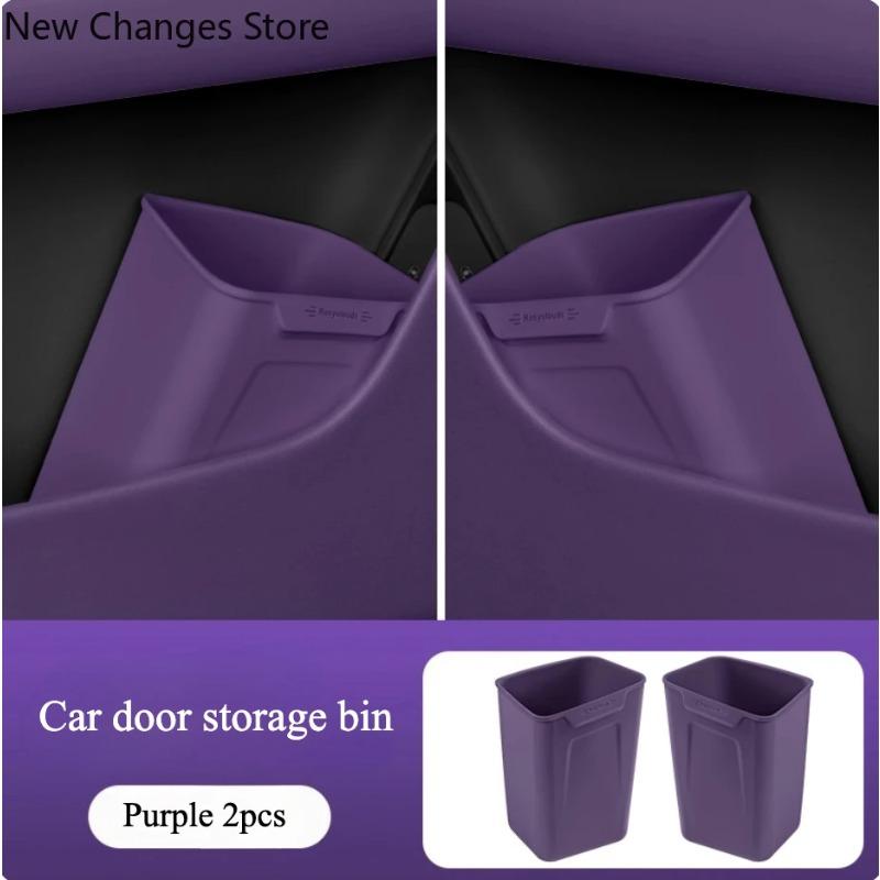 For Avatr 07 2024‑2026 Silicone Car Door Storage Box Multifunctional Umbrella Holder In‑Car Trash Can Interior Accessories