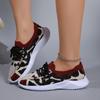 Fashion European American Casual Women's Shoes 2024 Autumn New Breathable Mesh Fabric Color Blocked Wear-resistant Casual Sports Shoes