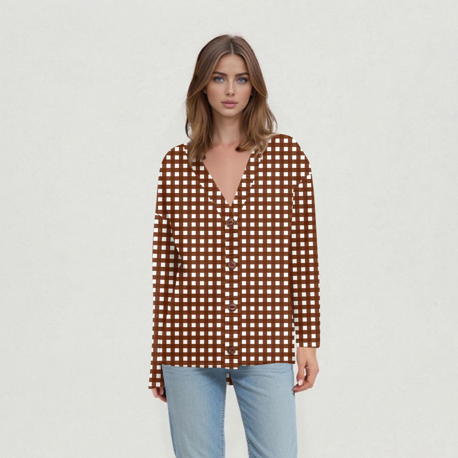 

Женские повседневные топы на каждый день Вязаный кардиган-жакет XXL