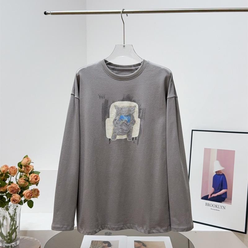 

DS25 Autumn Kitten-Themed Long Sleeve Sweatshirt Small