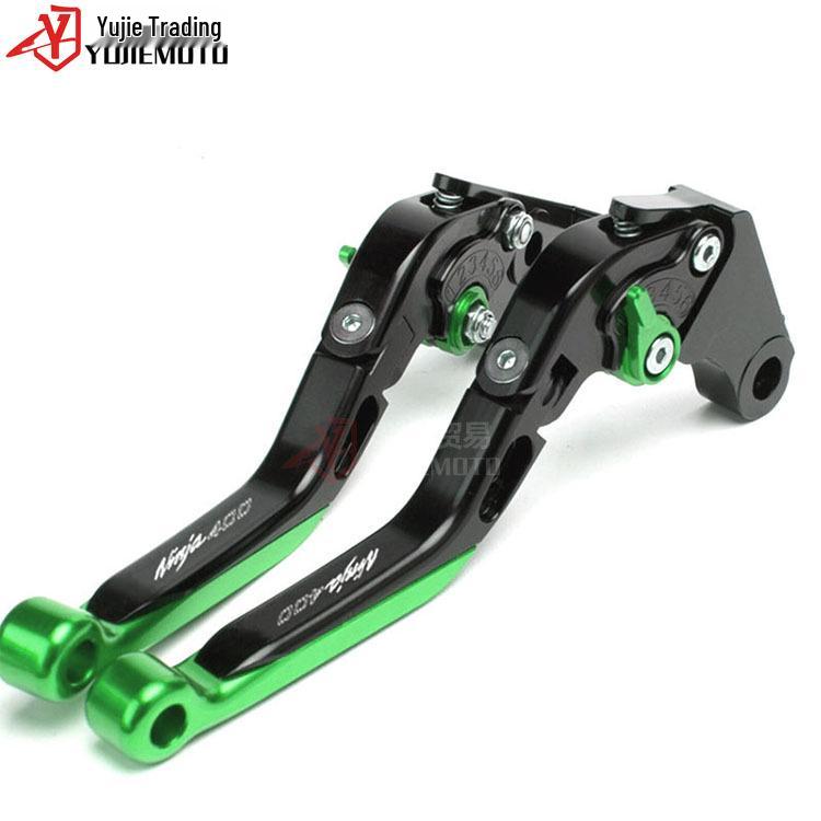 

Adjustable CNC Brake Lever for Kawasaki Ninja 400 (2018-2020) Titanium with Black Accents