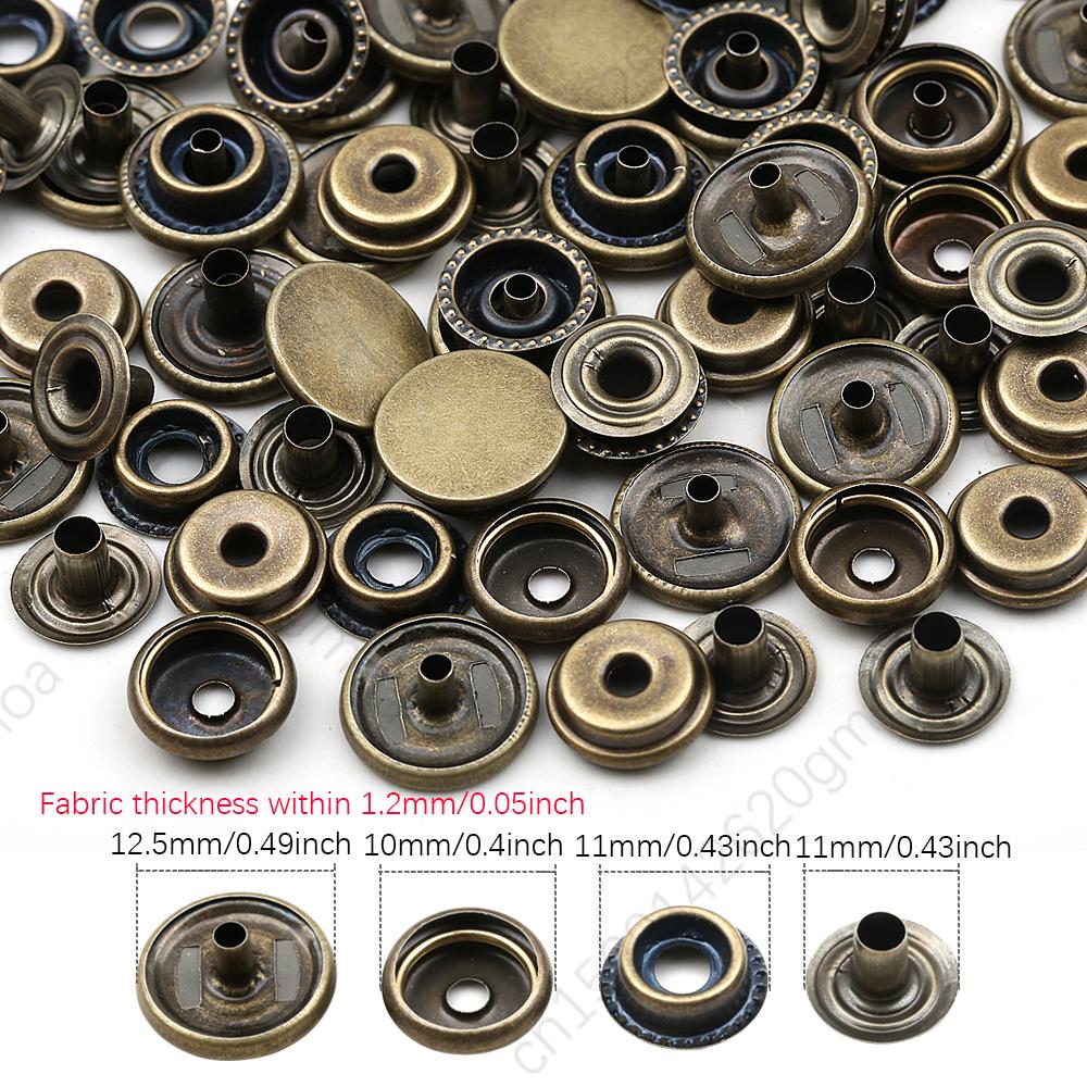 

20 комплектов/упаковка 10-15 мм металлические кнопки швейные принадлежности кнопки Botones кнопки для одежды сумки кожаные кнопки давления застежки 20Sets