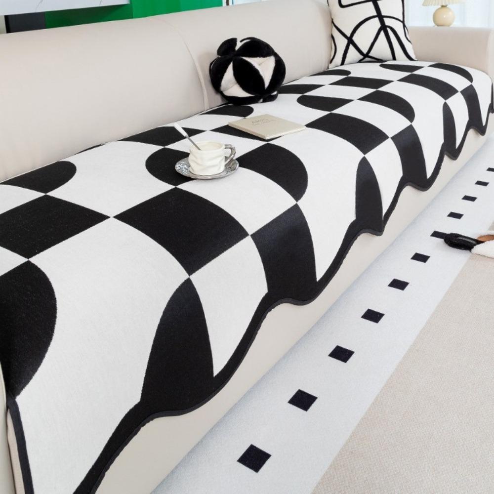 

Special-shaped sofa cushion Chenier universal straight seat cushion 2024 new geometric non-slip leather sofa cover cover cloth towel 70*70cm
