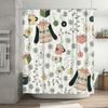 Tu Charming Holiday Shower Curtain Festive Christmas Pattern Winter Decor Bathroom Set Cozy Cabin Style Xmas Home Textile