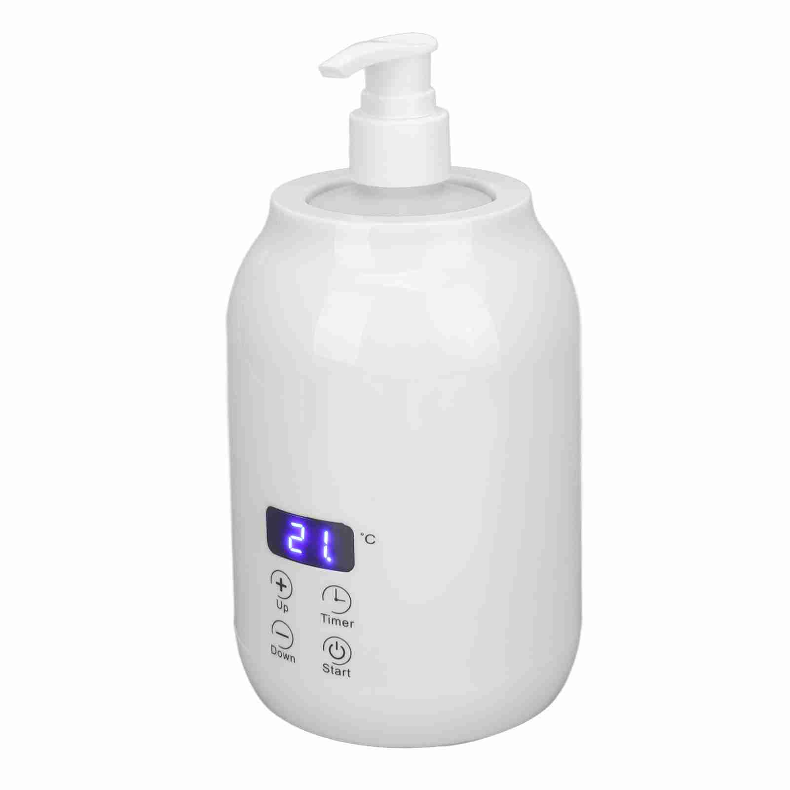 

Massage Oil Heater LED Display Touch Control Temperature Adjust Essential Oil Bottle Warmer 110‑240V EU Plug