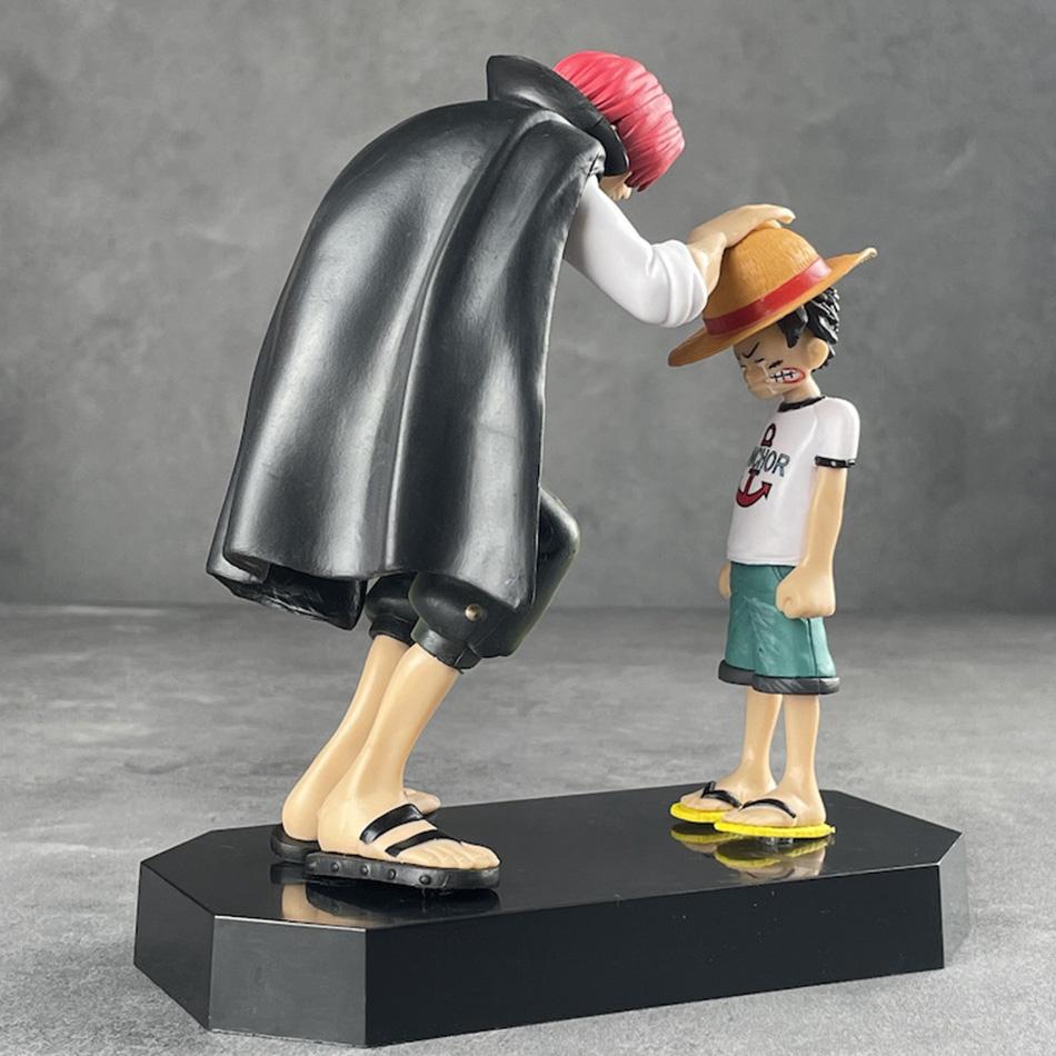 Anime Figure One Piece Luffy Four Emperors Shanks Straw Hat Luffy Action Figure Monkey D Luffy Collection Figure Doll Toys