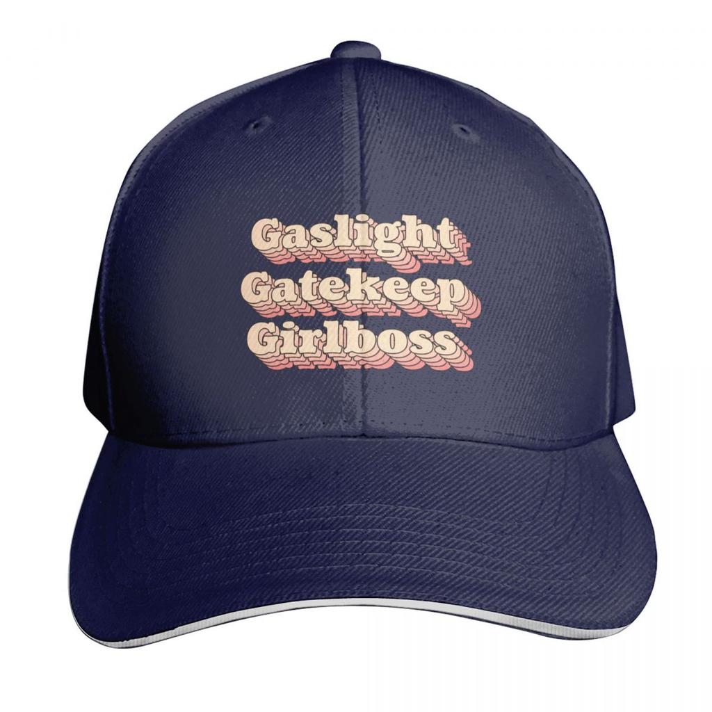 Gaslight Gatekeep Girlboss Baseball Cap Luxury Cap Luxury Unisex Hat Designer Hat Trucker Hat Unisexs Baseball Womens