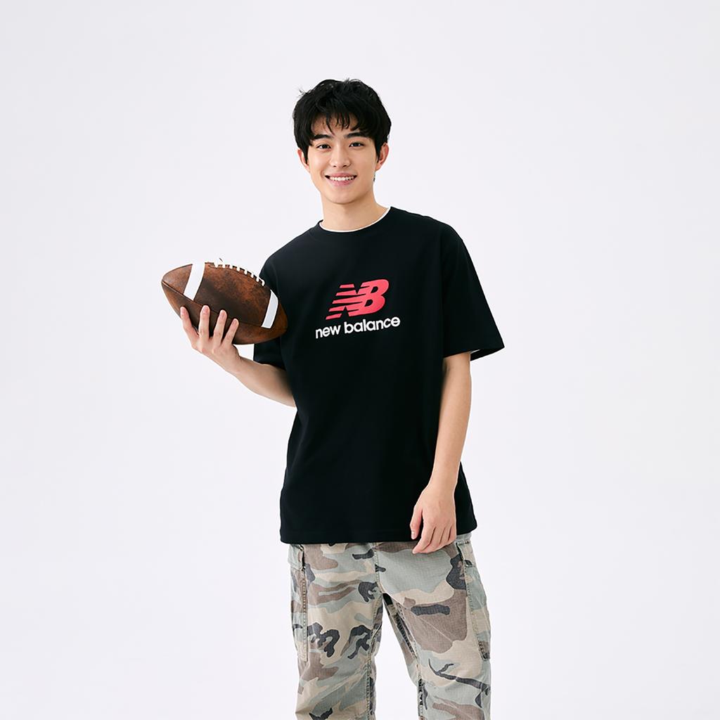 New Balance Logo-print T-shirt MT51500-BK
