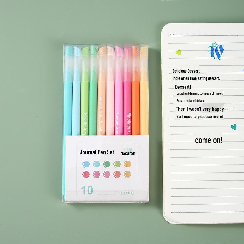 Morandi Color Gel Pen Set: Quick-Drying Student Planner & Children's Drawing Pens