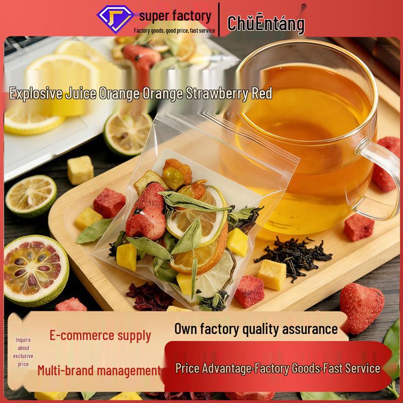 Juicy Orange Strawberry Lemon Fruit Tea 20g - Tangy, Sweet & Rich Flavor 1 pack 20g