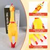 Zddaoole 6 Pcs Large Screaming Chicken Dog Toys Yellow Rubber Chicken 12 inch Squeeze Squeaky and Screaming Chicken Prank Novelty Toy for Kids or Adul