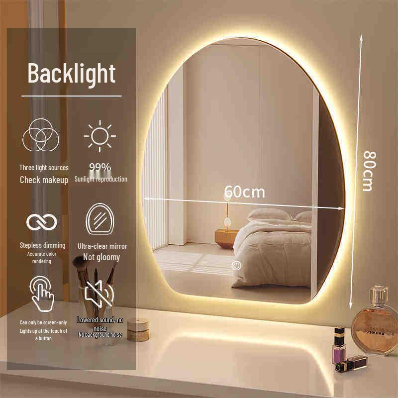 Smart LED Vanity Mirror - Wall-Mounted Dressing Table for Bedroom