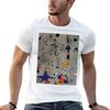 Joan Miro Abstract Donker Schilderij T-shirt Basic Lichtgewicht Korte Mouw Tee