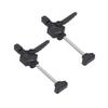 2PCS Clamping Elements Black Ergonomic Handle Adjustable Labor Saving Woodworking Quick Clamps for