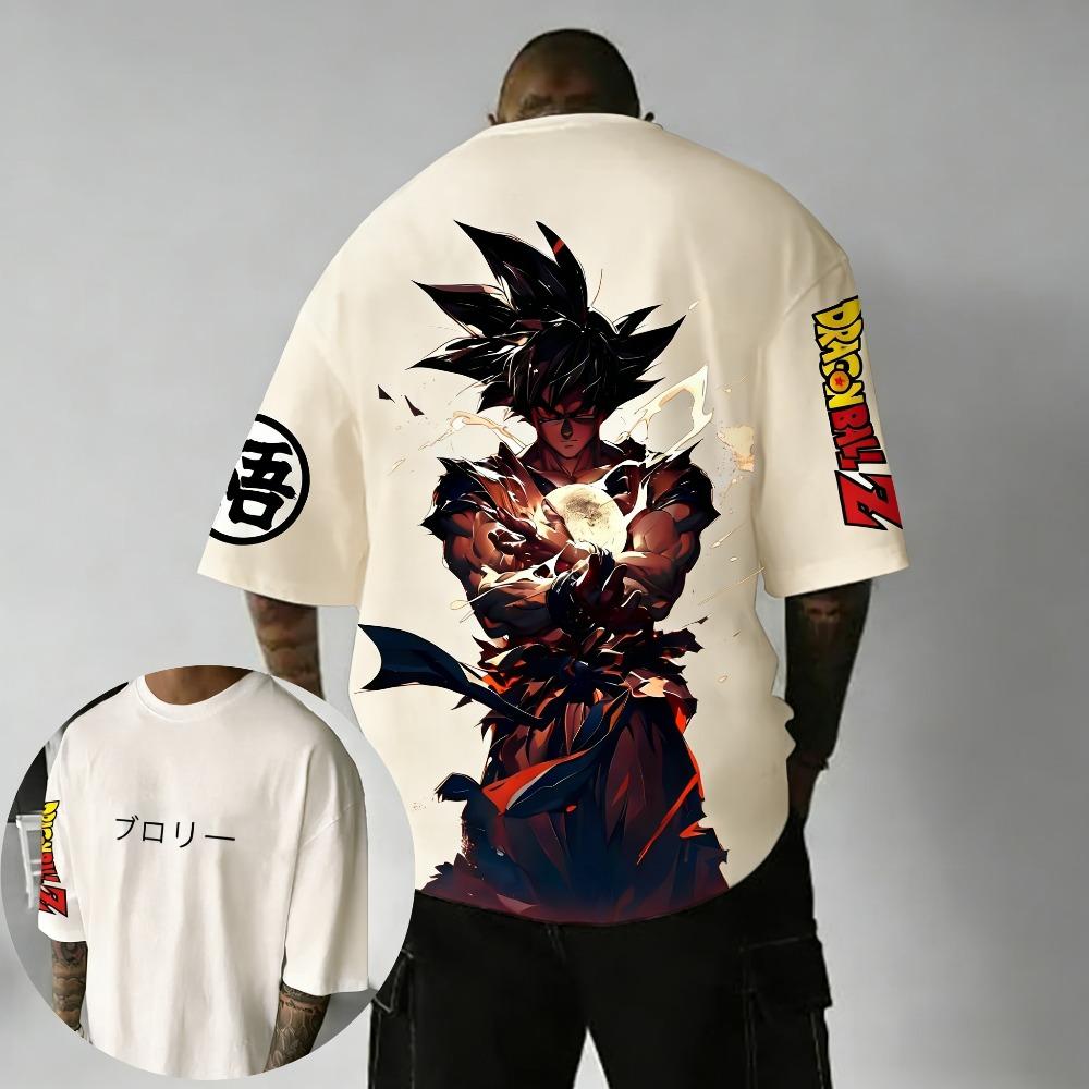 Plus Size Dragon Ball Anime Printed Men, WomenT Shirt Summer Casual Parent Child Tops Harajuku Style Fashion Street Wear Y2K