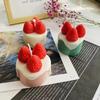 3D Strawberry Silicone Candle Mold for Aromatherapy DIY Handmade Scented Candles Perfect for Romantic Valentine's Day Party Home