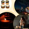 Camping Candles 4 Piece Long Burning Windproof Outdoor Long Lasting Candles In Tin Box for Storm Adventure Travel Backpacking