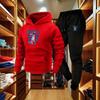 Men's American Retro Warm Velvet Hoodie - Autumn/Winter Hong Kong Style Trendy Couple Outerwear