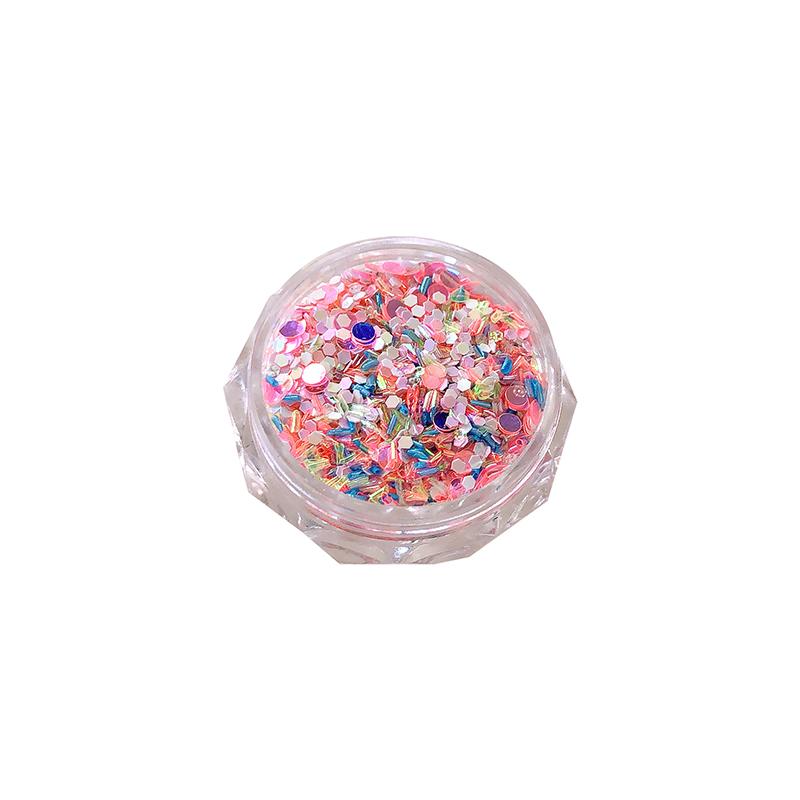 Eine Box Glitzernder Stern Macaron Nägel Pailletten Helle Pailletten Scheiben DIY Charme Flakes Dekor Zubehör Pailletten