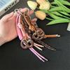 Cross-Border MIU Series: Alkali Water Bread Bag Pendant - Bagel Chocolate Climbing Rope Keychain Decor