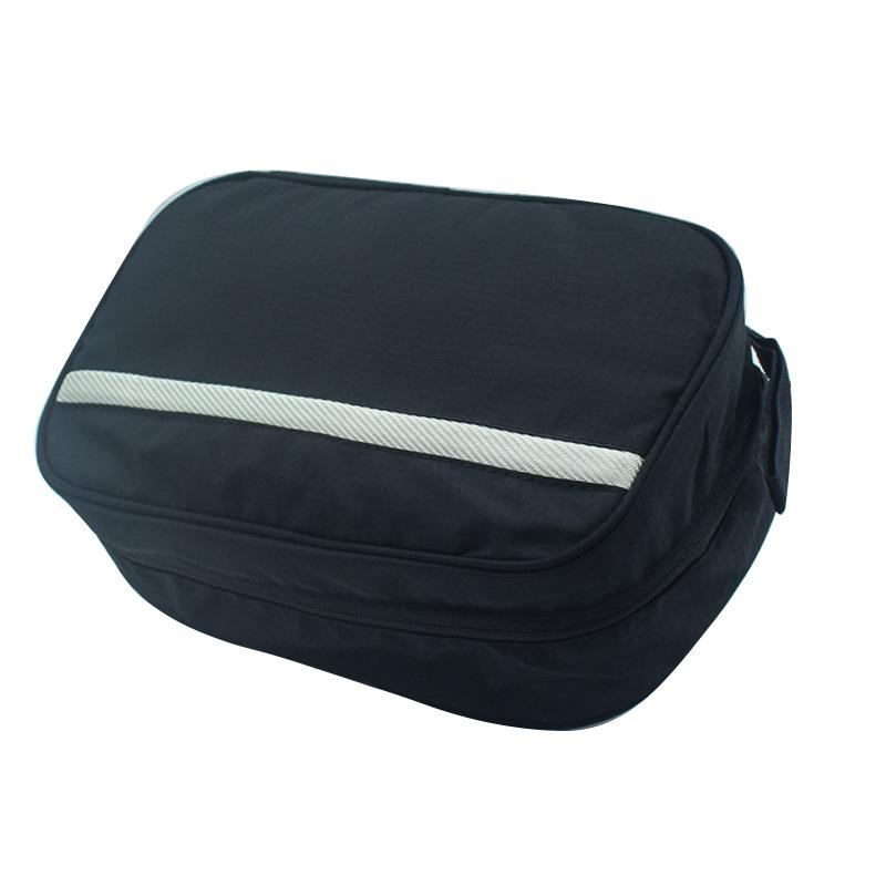 1Pc Three In One Travel Wash Bag Portable Hanging Storage Bag Nylon Waterproof Dry Wet Separation Cosmetic Wash Supplies Storage