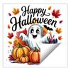 Creative Halloween Gift Ideas Static Window Clings, Watercolor Pumpkin Ghost Skull Decals, No Large Decals for Parties Glue Glass Stickers Living Room
