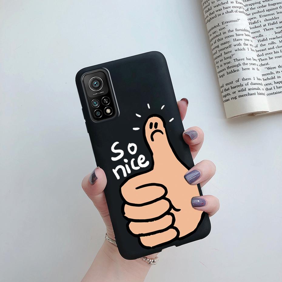 For Xiaomi Mi 10T Pro Case Cute Funda Silicone Matte TPU Soft Back protective Cover For xiaomi mi 10t 10tpro mi10T 10 t pro Case