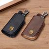 Leder Auto 3D Metall Logo Schlüsselanhänger Hülle Schale Schlüsselanhänger Taschen Für Porsche Cayenne Panamera Macan 911 718 Boxster Cayman 918 Pajun