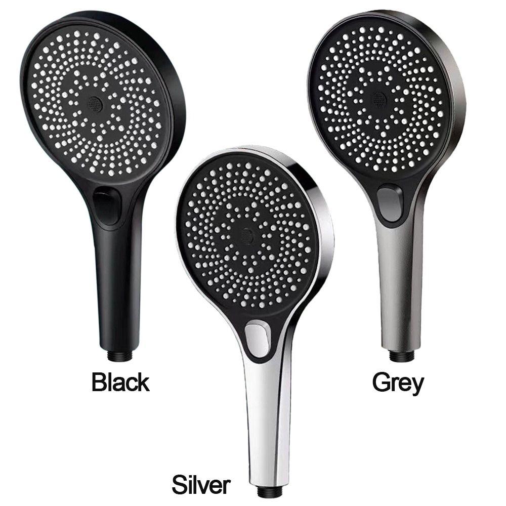 Fashion Large Panel Shower Head High Pressure Handheld Water-saving Sprinkler 3 Modes Adjustable Multi-function Shower Sprayer