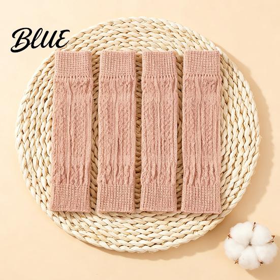 Soft Breathable Dog Sleeve 4Pcs Elbow Protectors, Knitted Leg Warmer Wraps, Cotton Wrap Protective Sleeves for Elderly Dogs, Post-operative