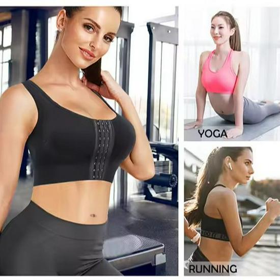 High-End Adjustable Front Closure Comfort Bra: Enhances Shape with Adjustable Support