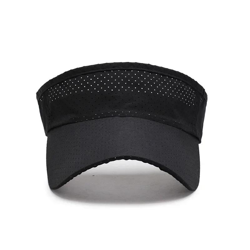 Sun Air Ventilated Permeable Air Summer Hats Men Women Adjustable Visor Uv Protection Top Empty Solid Sports Tennis Running Sunscreen Cap Hat
