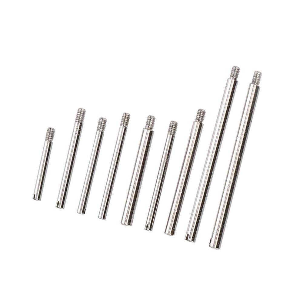 Profesionální sada šroubů na hodinky s 10 velikostmi, stříbrná barva, kovový materiál, příslušenství pro hodinky, nástroj pro opravu hodinek, nadšenci hodinek